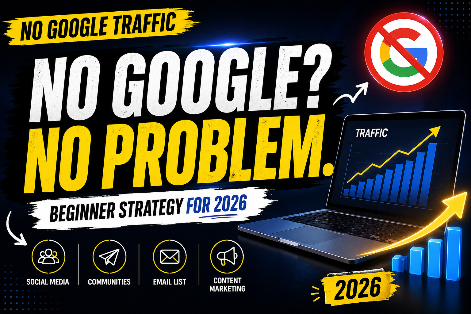 How to Get Traffic to a New Blog Without Google (Beginner Strategy for 2026)
